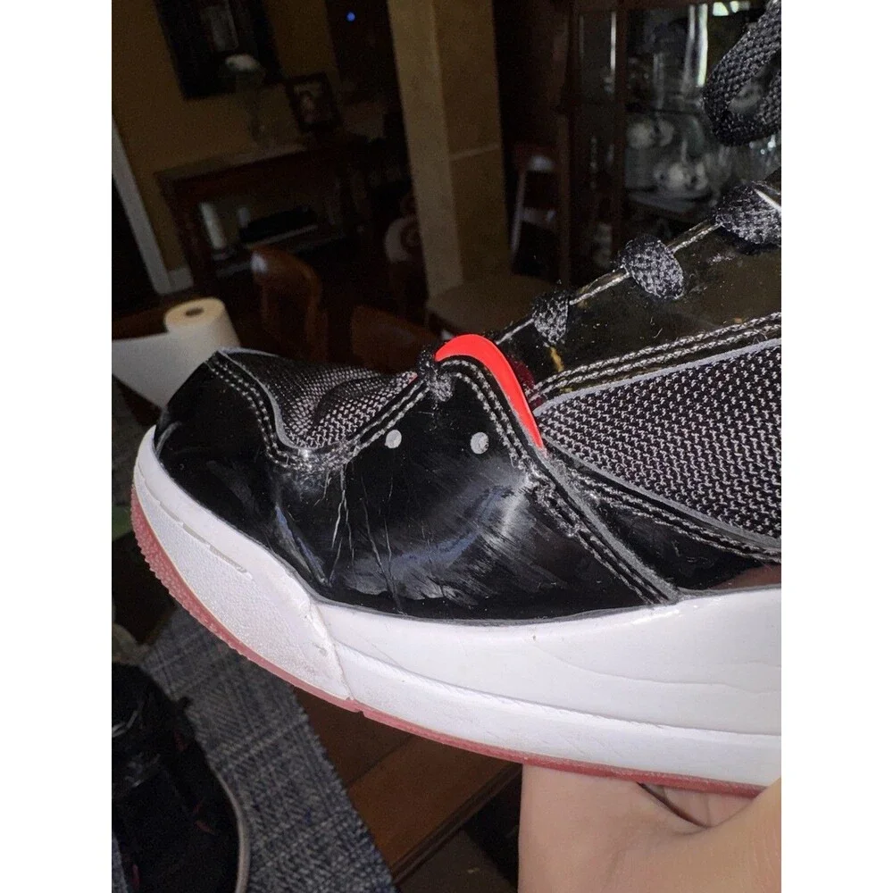Men's Nike Air Jordan Flight 45 High - Size 13 - Black/Varsity Red (384519-010)